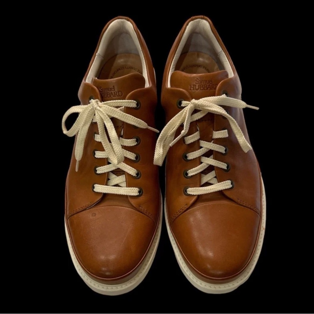SAMUEL HUBBARD • Size 11 W • SADDLE OXFORD MEN SHOES • CASUAL SNEAKERS